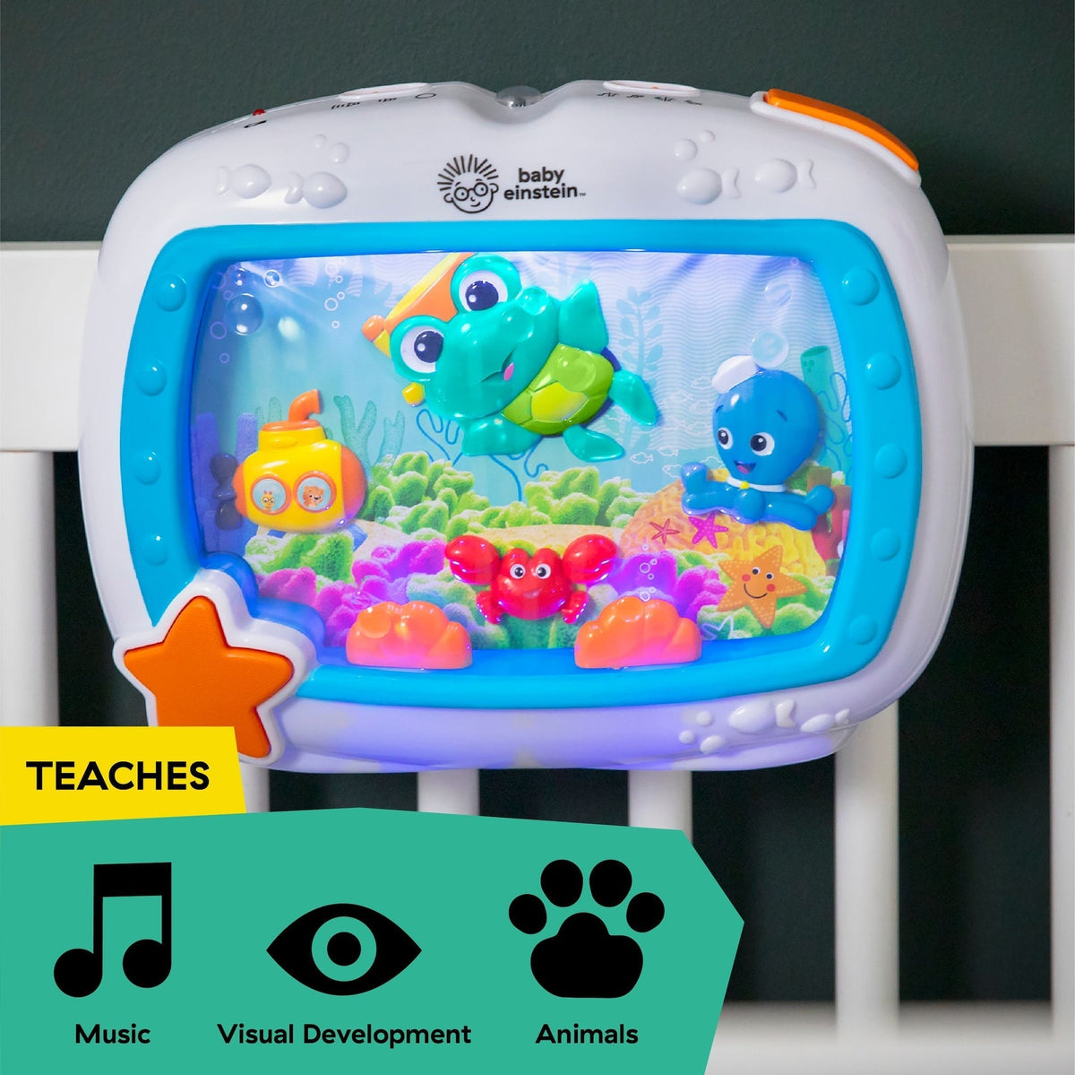 Baby Einstein Sea Dreams Soother Musical Crib Toy and Sound Machine M7P9 - product image 8