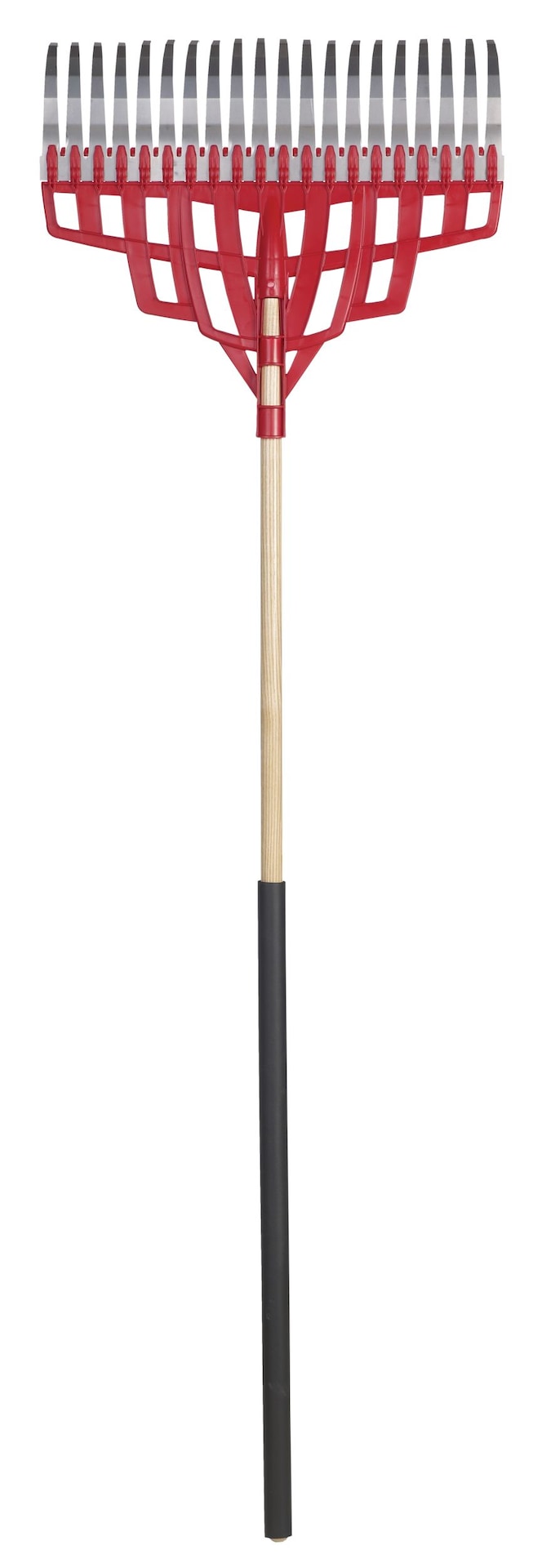 Multi-Purpose Poly Steel 20-Tine Leaf Rake, Wooden Shaft, 65.5-in W8T7 - product image 3