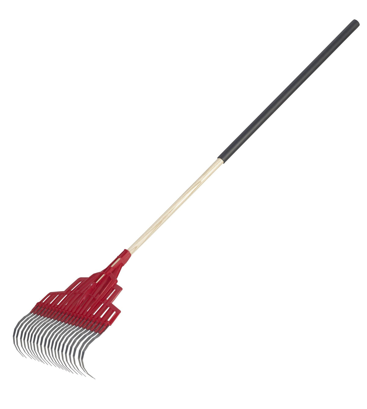 Multi-Purpose Poly Steel 20-Tine Leaf Rake, Wooden Shaft, 65.5-in W8T7 - product image 4