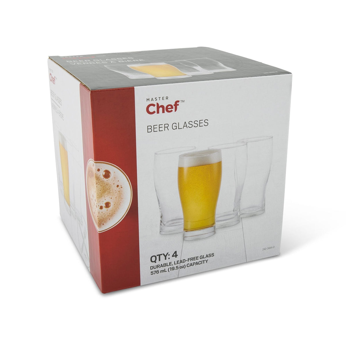 Beer Glasses Set, 540-mL, Lead-Free, 4-pc H1Y1 - product image 4