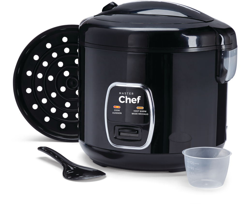 One-Touch Non-Stick Rice Cooker & Steamer, Black, 20 Cups T0V7 - product image 3