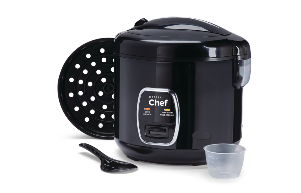 One-Touch Non-Stick Rice Cooker & Steamer, Black, 20 Cups T0V7 - product image 4