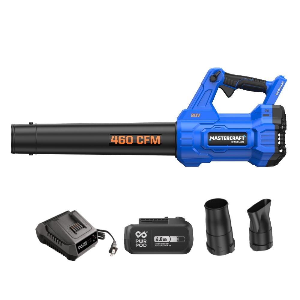 20V Cordless 460 CFM Brushless Leaf Blower Kit with PWRPOD 4 Ah Battery and Charger E5Q2 - product image 4