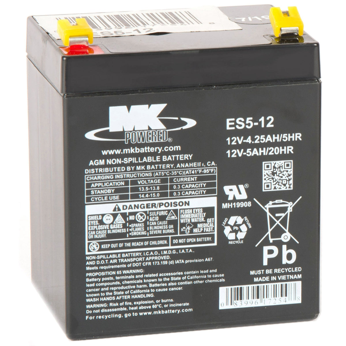 Battery 12-Volt 5 Ah SLA Battery, F2 Terminal P7L0 - product image 3