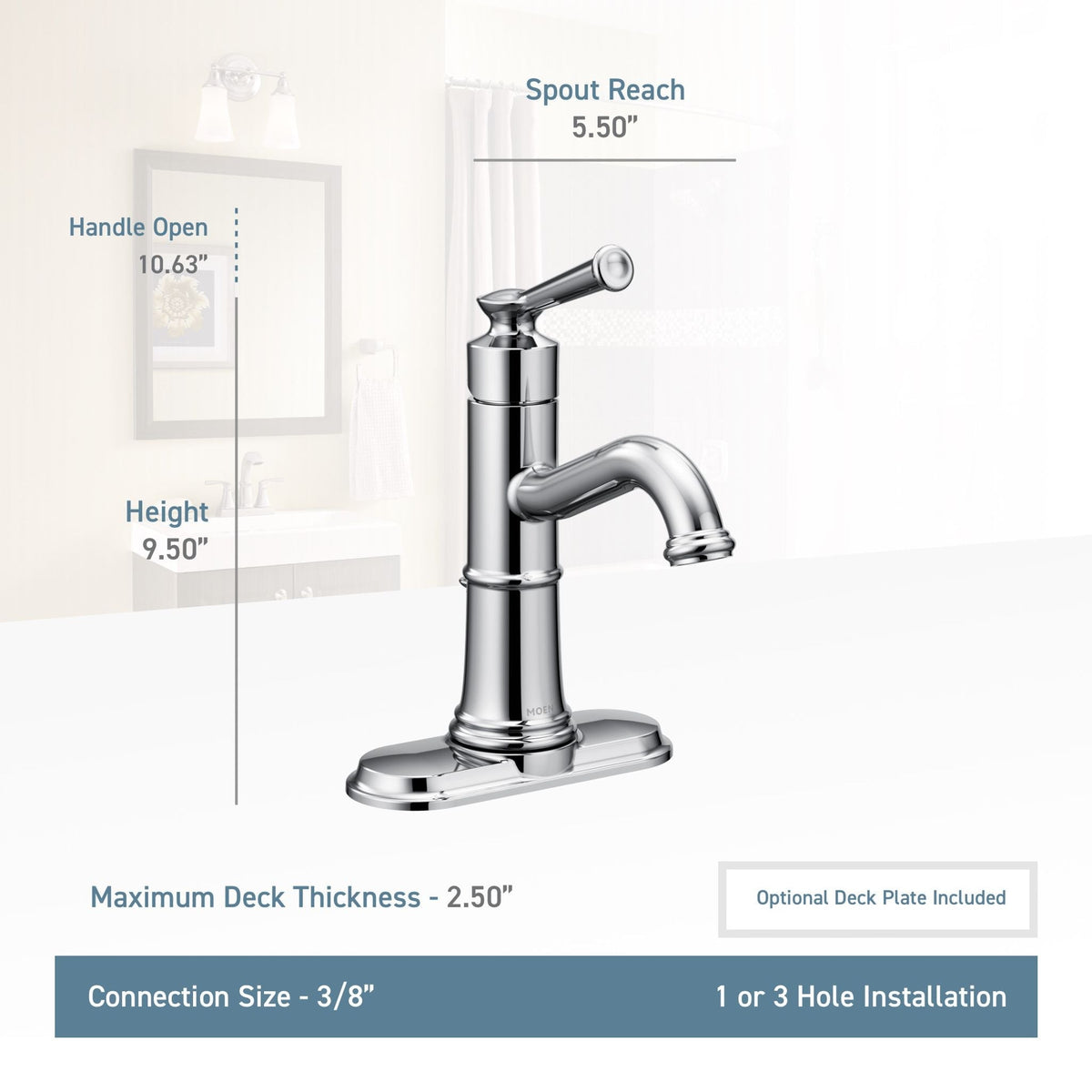 Belfield Single Handle High Arc Single Hole Bathroom Sink Faucet, WaterSense Certified, Oil Rubbed Bronze Y5V7 - product image 2