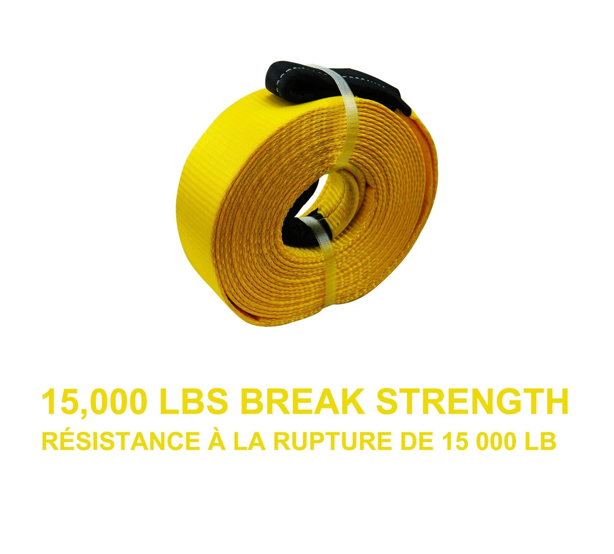 15,000-lb Recovery Strap with Loop Ends, Commercial Grade, 2-in x 30-ft J2M3 - product image 2