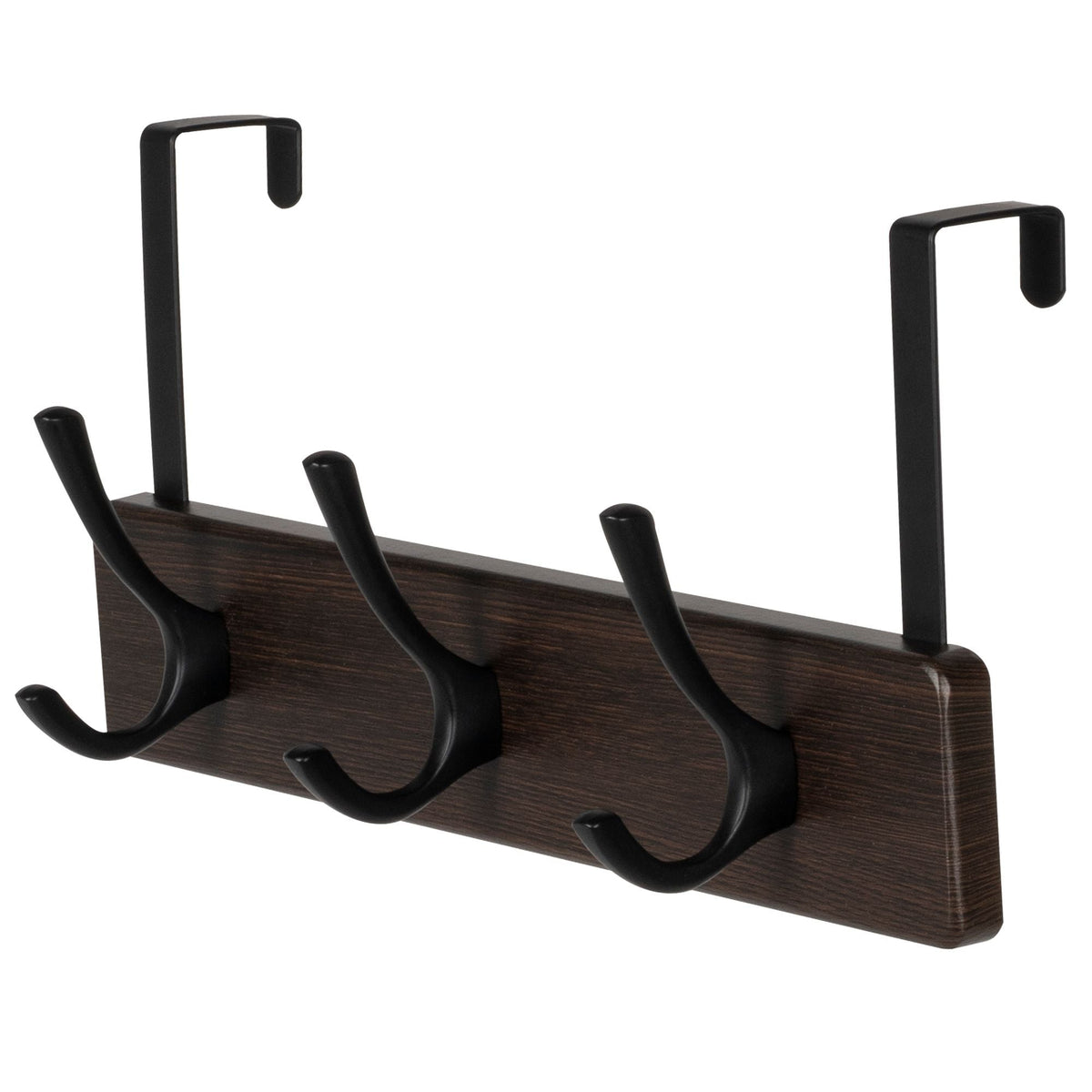 13.3" Traditional Wall 3 Hook Rack, Brown D8Q5 - product image 1