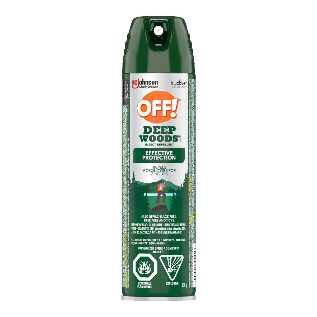 ! Deep Woods 8-Hour 25% DEET Bug Spray, 230-g D1D9 - product image 1