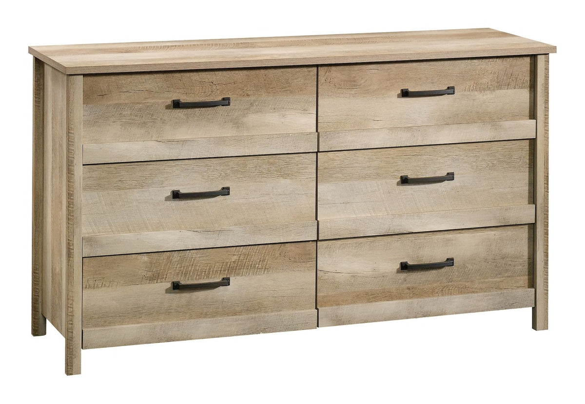 Cannery Bridge 6-Drawer Double Dresser/Chest Bedroom Storage, Lintel Oak Finish V2G3 - product image 1