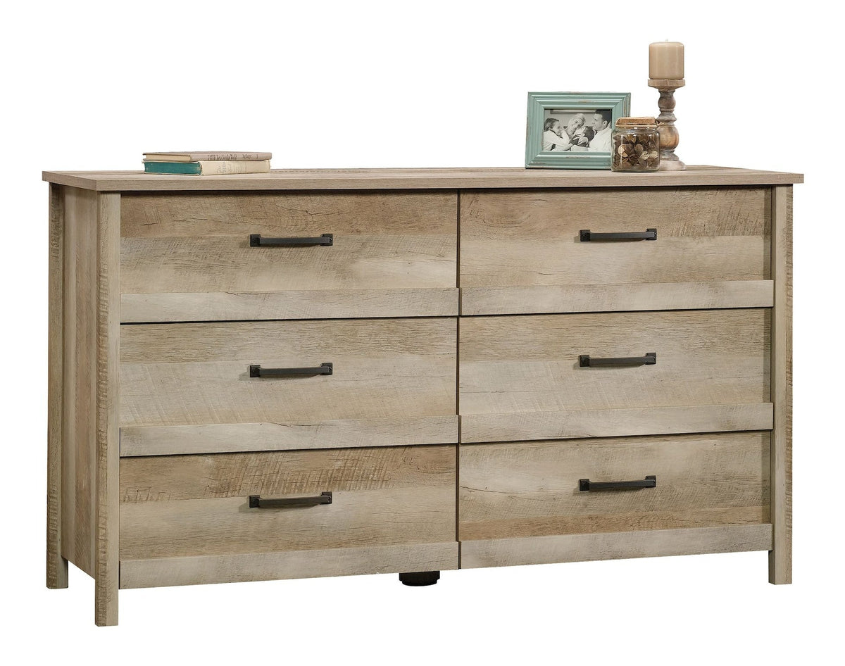 Cannery Bridge 6-Drawer Double Dresser/Chest Bedroom Storage, Lintel Oak Finish V2G3 - product image 2
