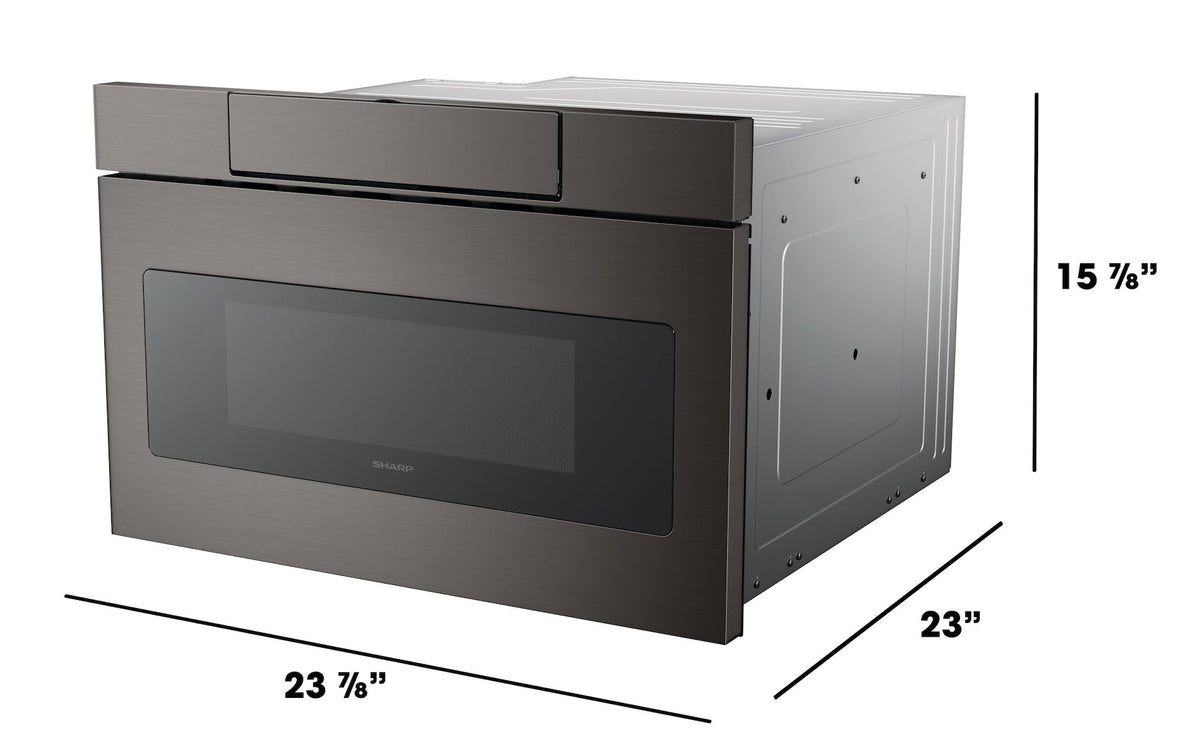 Black Stainless Steel Microwave Drawer Oven, 24-in U9K7 - product image 7