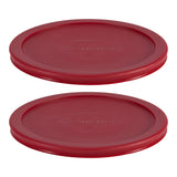 Plastic Lid Set, Red, 2-pc x 7-Cup T1X7 - product image 1