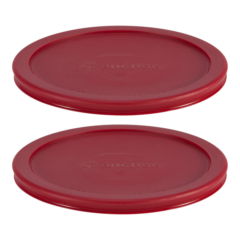 Plastic Lid Set, Red, 2-pc x 7-Cup T1X7