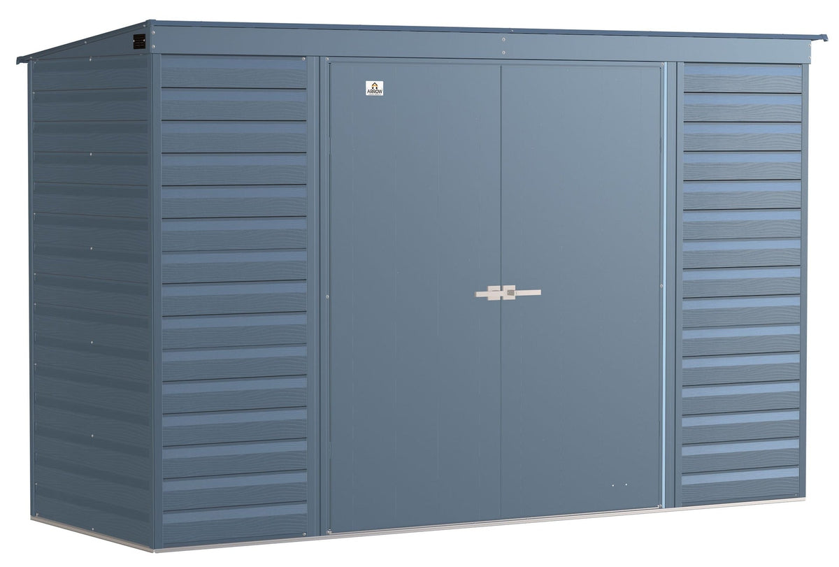 Select Galvanized Steel Storage Shed, Blue Grey, 10-ft x 4-ft W0E9 - product image 4