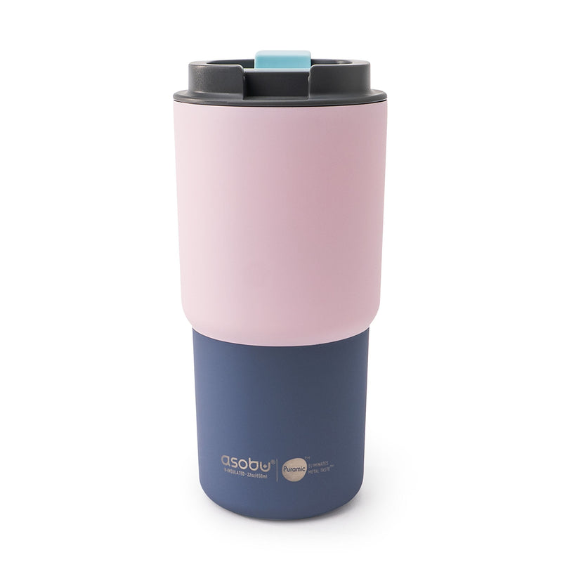 Pick-me-up Ceramic Travel Mug, 22-oz, Pastel Pink N5V3