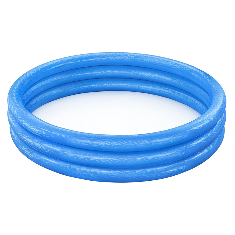 Inflatable 3-Ring Pool, 5-ft x 12-in, Assorted Colours J8F7
