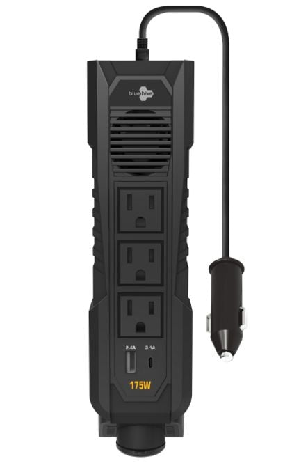 Power Inverter with USB Ports & Electrical Outlets, 175W I7Y1 - product image 1