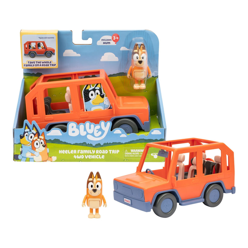 Heeler Family Road Trip 4WD Vehicle Playset with Mum Figure O2M1