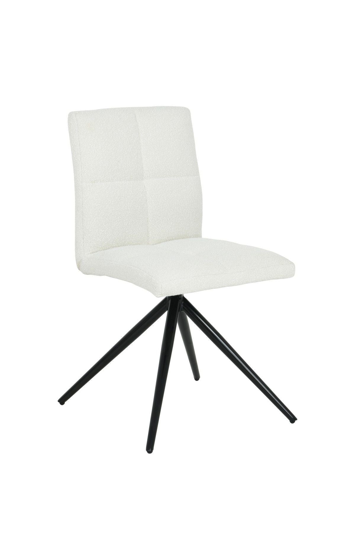 Ethan White Fabric Upholstered Armless Dining Chair, 2-pc L4T0 - product image 3