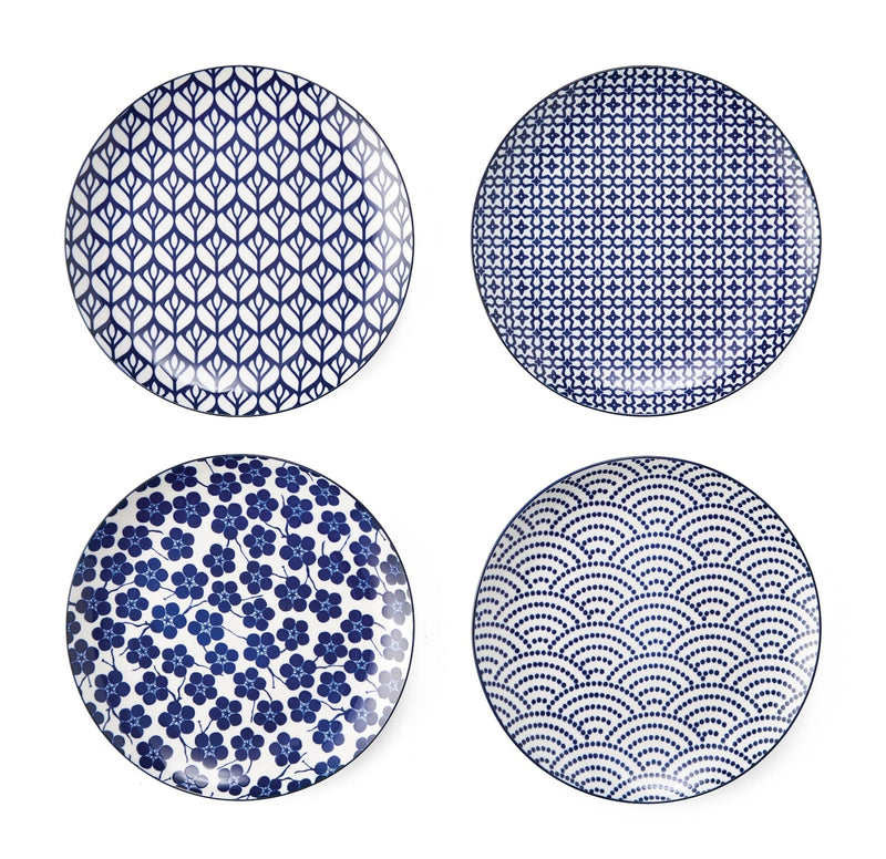Patterned Porcelain Side Plates Serveware Set, 4-pk P4V9