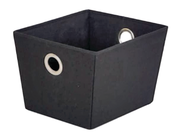 Piper Basket, Black, 13.5 x 11.4 x 8.8-in G1J8