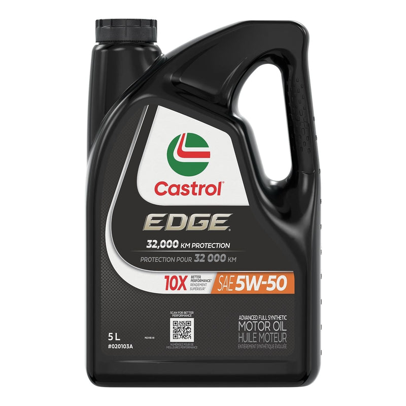 EDGE 5W50 Advanced Synthetic Engine/Motor Oil, 5-L E3K5