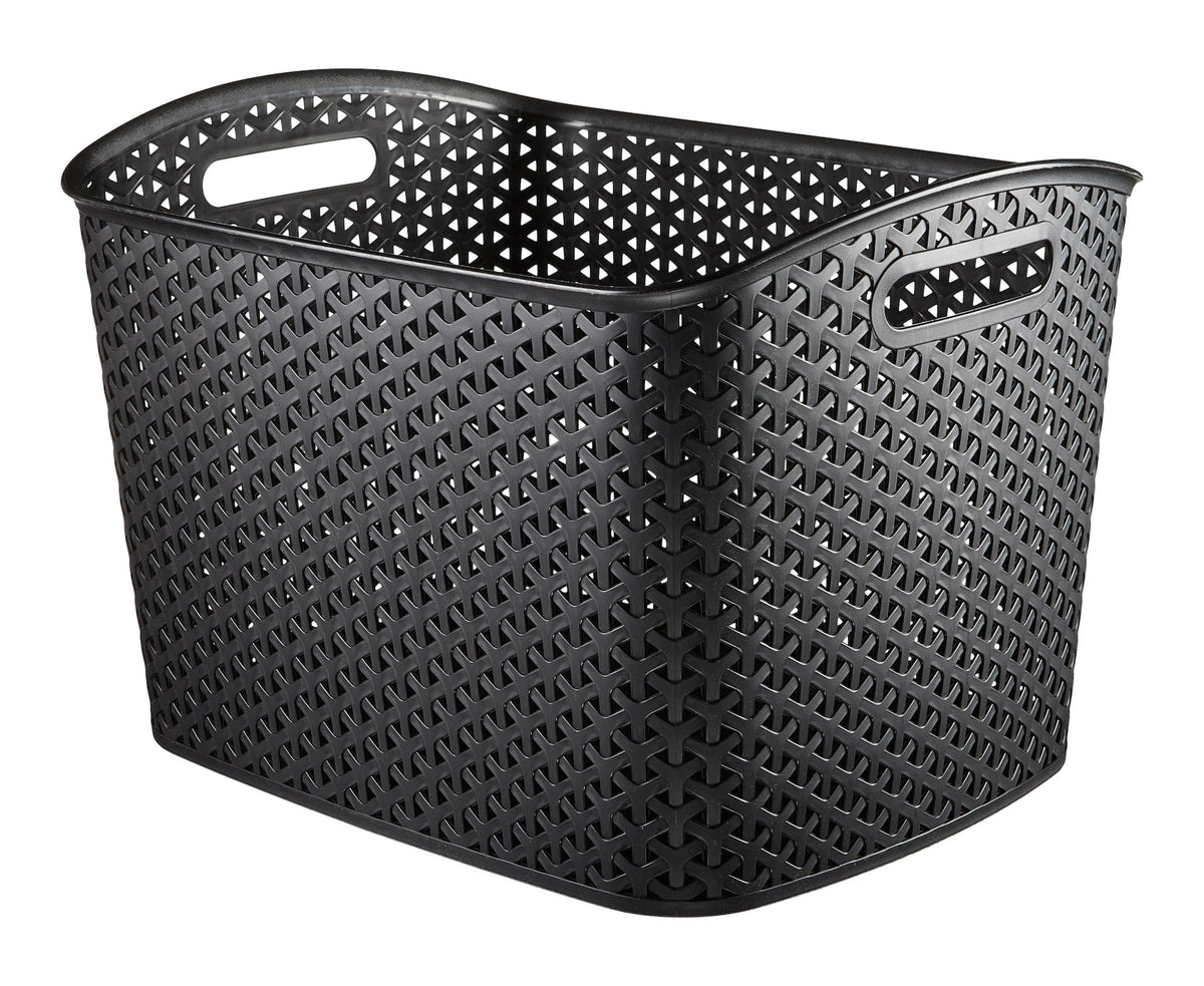 My Style Extra Large Woven Storage Basket, Black M0D6 - product image 1
