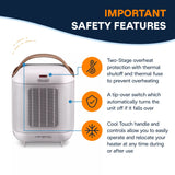HFX30C15WCA Capsule Ceramic Fan Heater, White W2B2 - product image 6