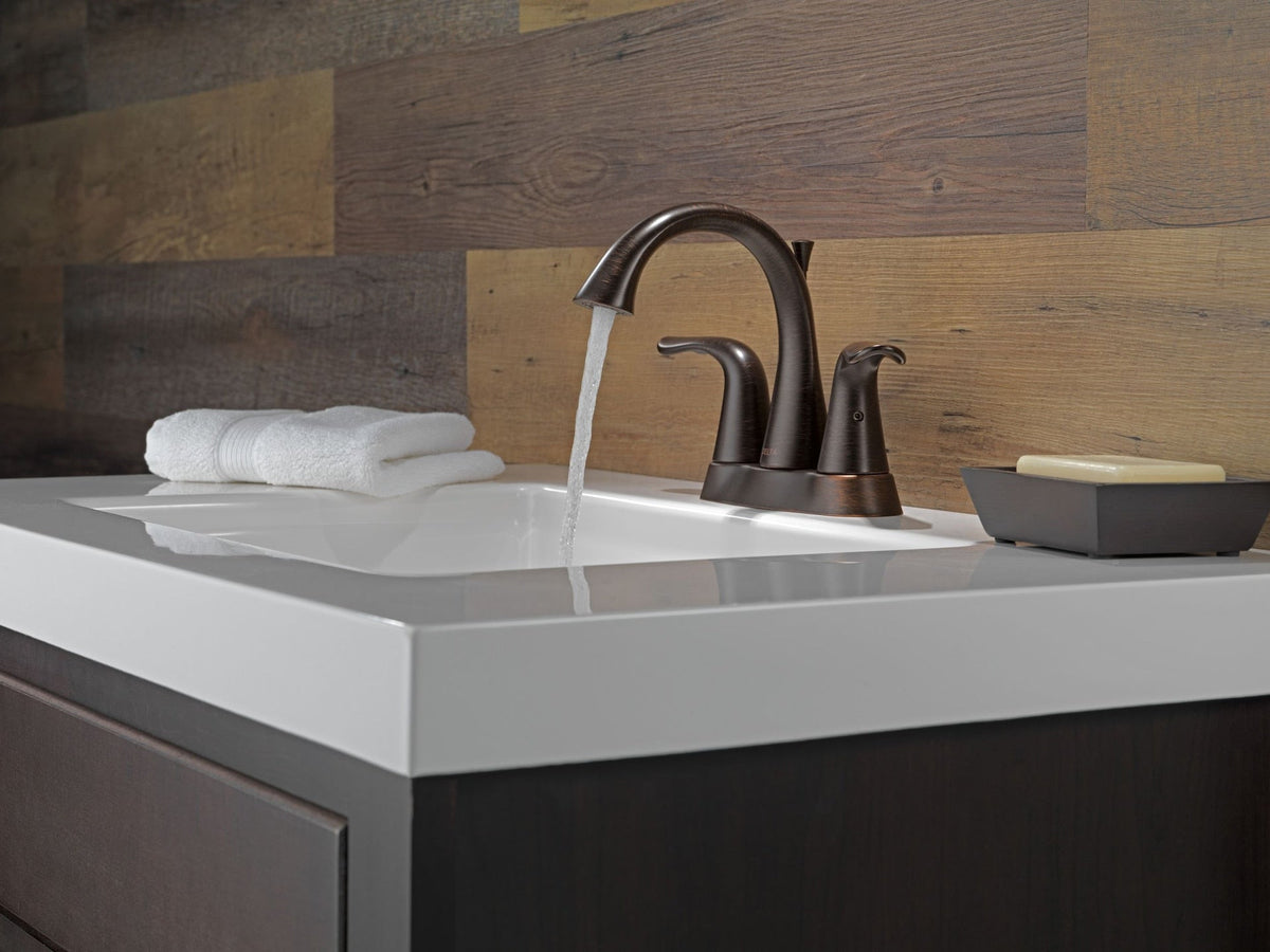 Faucet Lahara Double Handle Rigid Spout 4-in Centerset Bathroom Sink Faucet, WaterSense Certified, Venetian Bronze R8B5 - product image 5