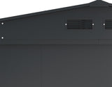 Metal Outdoor Storage Shed with Steel Frame, Dark Grey, 10-1/2-ft x 8-ft I6E4 - product image 5