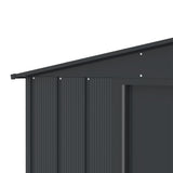 Metal Outdoor Storage Shed with Steel Frame, Dark Grey, 10-1/2-ft x 8-ft I6E4 - product image 6