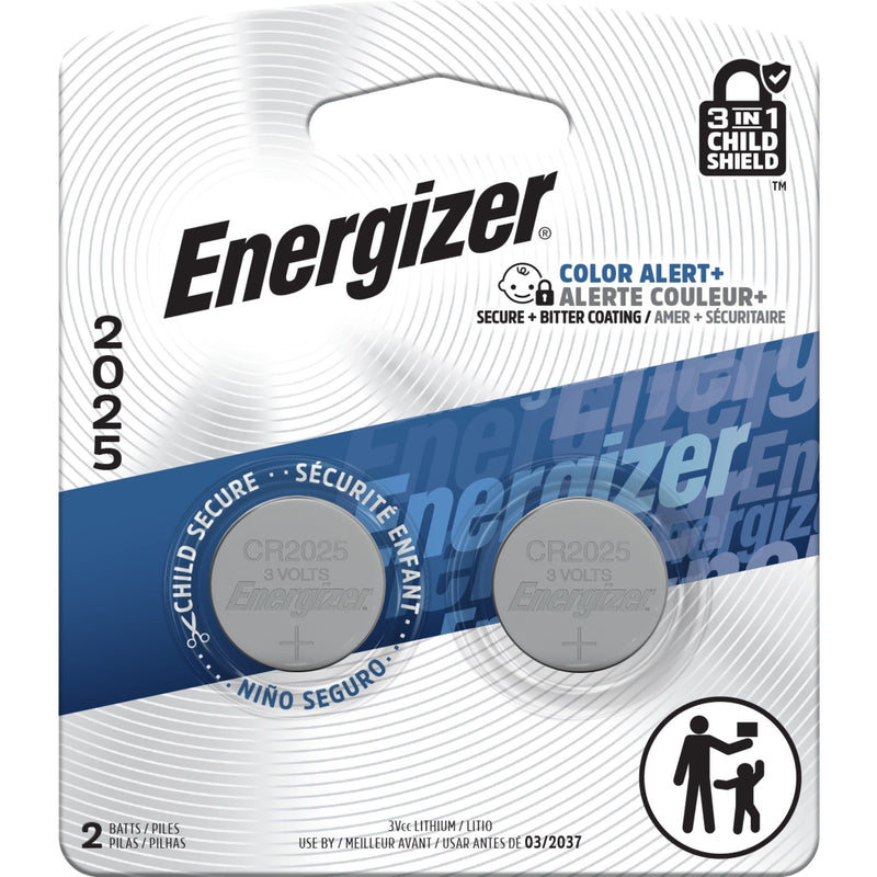 2-pk CR2025 3V / 3 Volt Lithium Coin Cell Batteries, Long Lasting M1A0