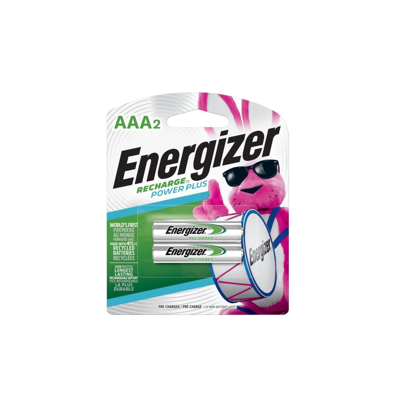 NH12BP-2 2-pk AAA 800mAh NiMH Rechargeable Batteries, Pre-Charged, All Purpose W6I9