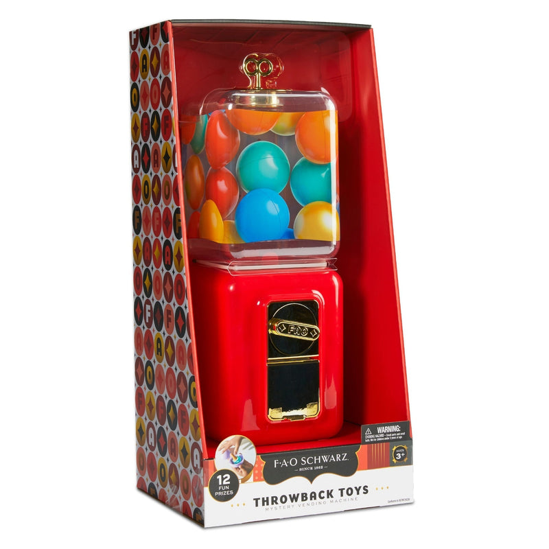 Schwartz Throwback Toys Vending Machine, Red M2Q9