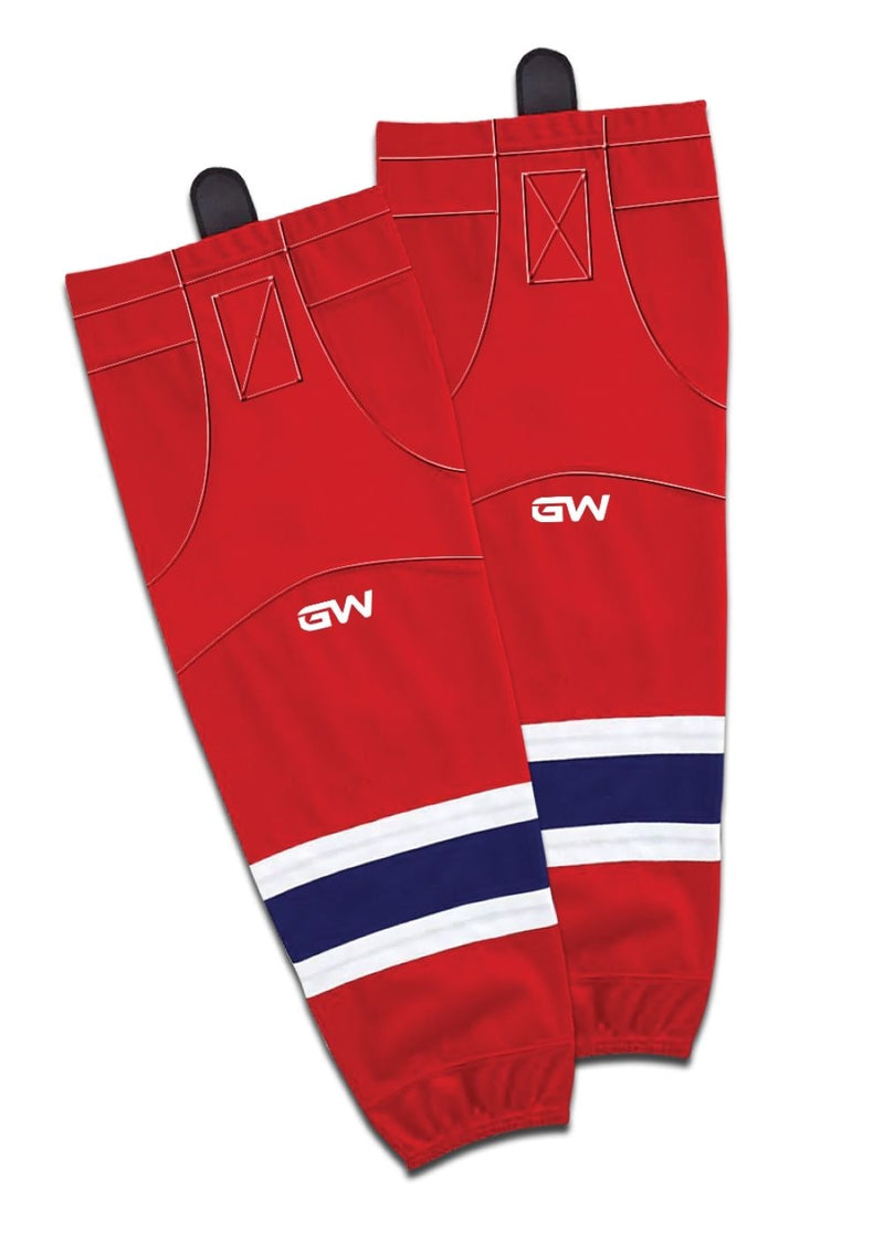 8500 Pro Team Performance Hockey Socks, Montreal Canadiens Home Colours, Assorted Sizes I5C3