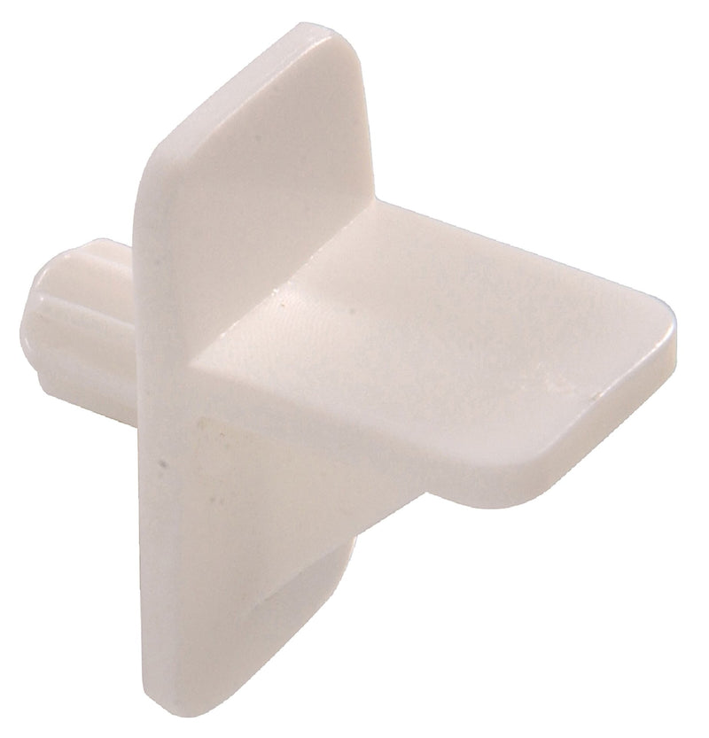 Plastic Square Shelf Pin, Easy to InstAll, 1/4-in, White Q1D8