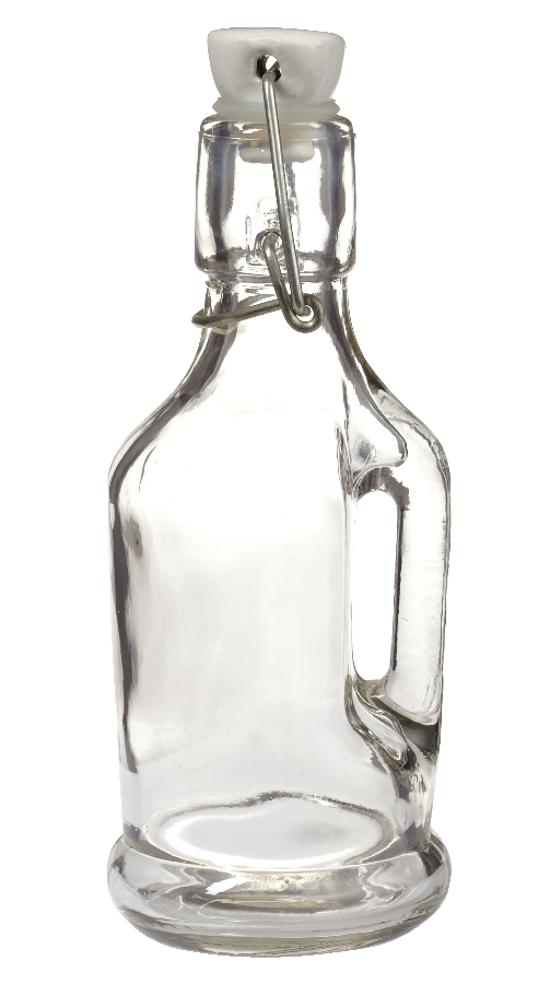 Home Made Glass Flip-Top Lid Bottle, Assorted Sizes, 1-pc G6G1