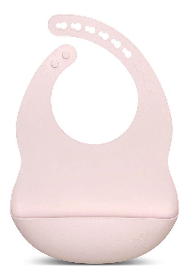 Silibib Silicone Feeding Bib, Pink K4H8