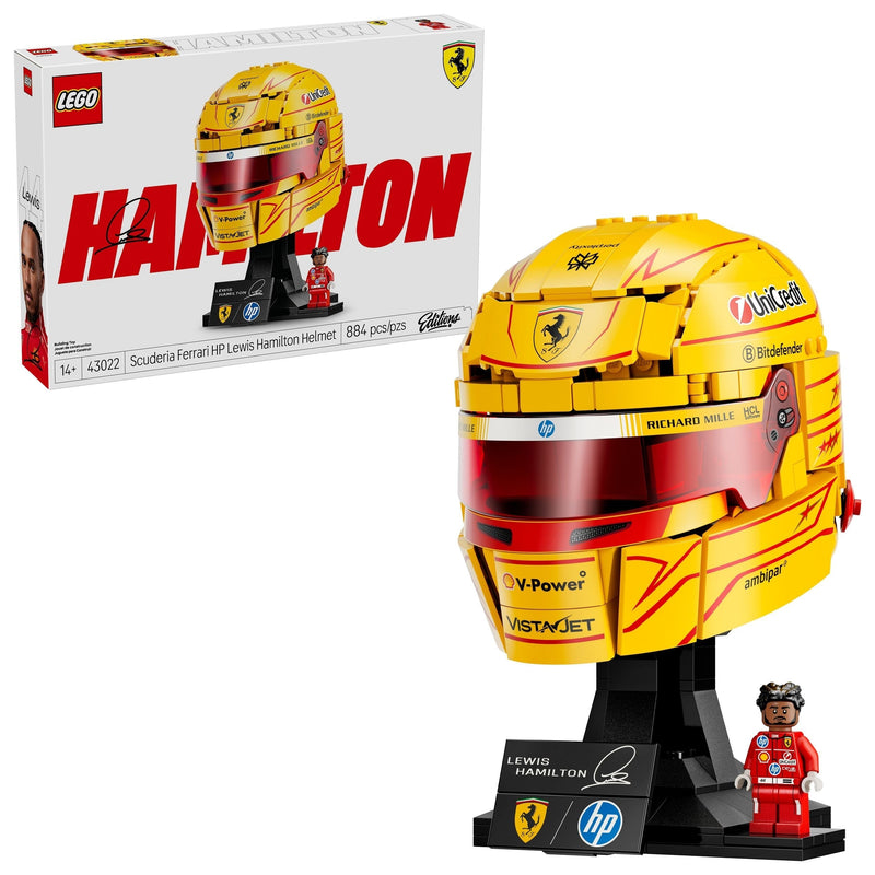 Editions Scuderia Ferrari HP Lewis Hamilton Helmet - 43022, 884-pcs, Ages 14+ W7I9