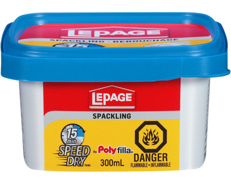 Polyfilla 15-Minute Speed Dry Spackling, Wall Hole/Crack Repair Filler, 300-mL Q8W6