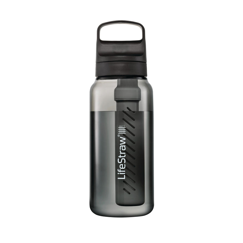 GO Series Water Bottle, 1-L, Black M4V7