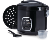 One-Touch Non-Stick Rice Cooker & Steamer, Black, 20 Cups T0V7 - product image 3