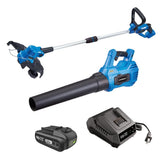 20V Cordless 12" String Trimmer and 370CFM Blower Combo Kit with PWR POD 2 Ah Battery and Charger O6K4 - product image 4