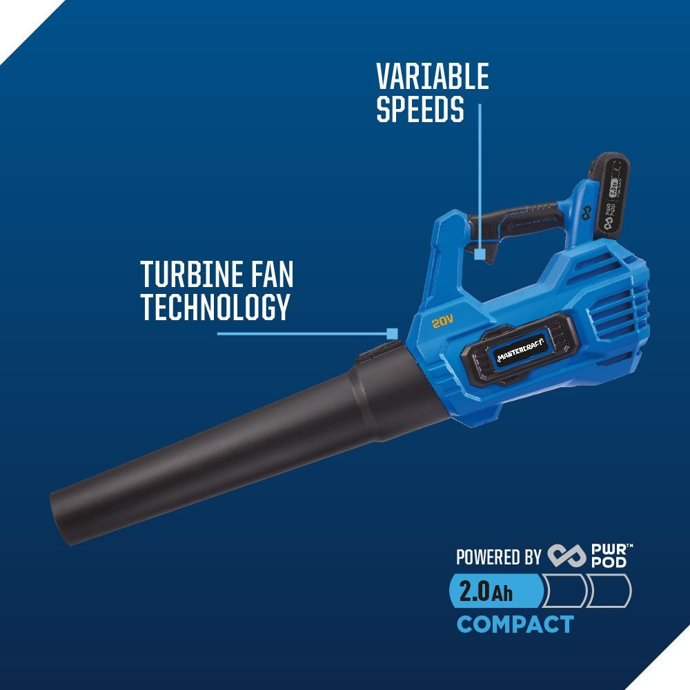 20V Cordless 12" String Trimmer and 370CFM Blower Combo Kit with PWR POD 2 Ah Battery and Charger O6K4 - product image 6