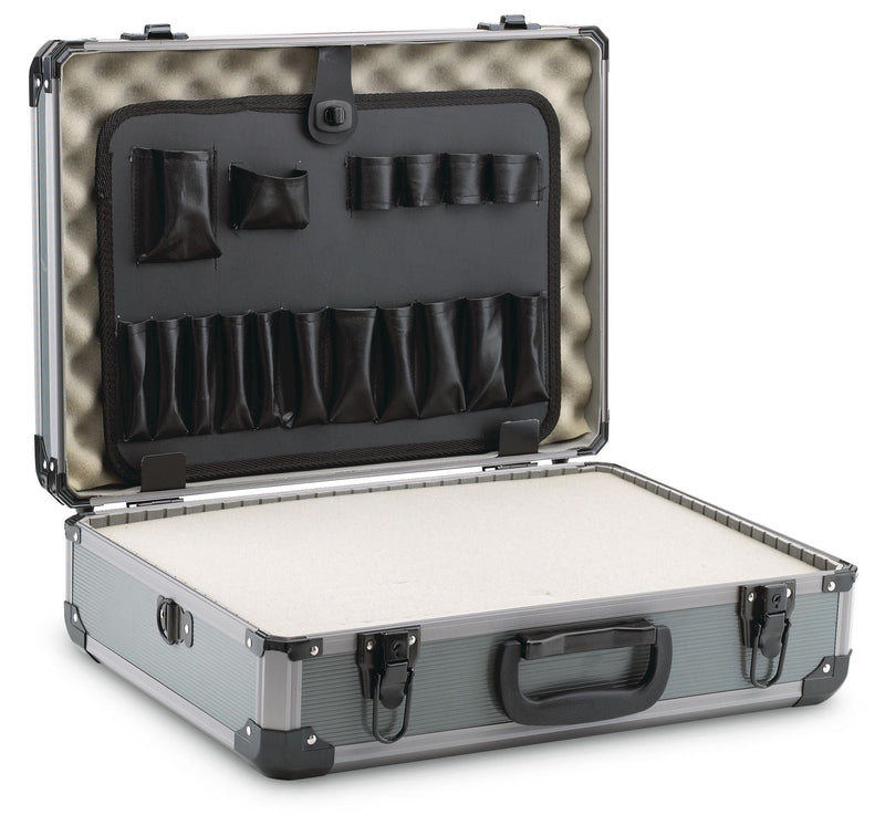 Portable Aluminum Case with Adjustable Strap, Lockable, 18-in T9J4