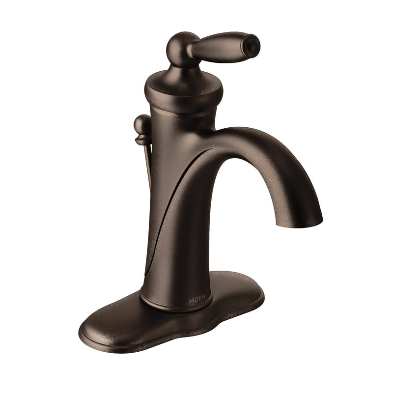 Brantford Single Handle High Arc Single Hole Bathroom Sink Faucet, WaterSense Certified, Oil Rubbed Bronze I9K0