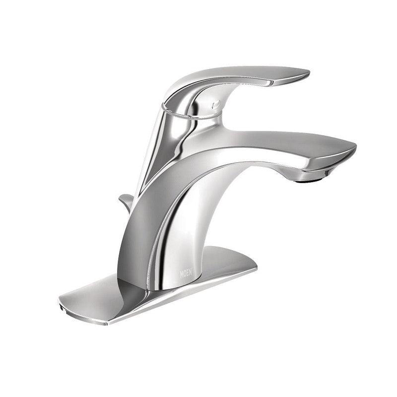 Zarina Single Handle High Arc Bathroom Faucet, Chrome E1L1