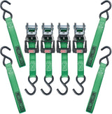1,500-lb Ratchet Tie-Down Straps, with Padded Handle, 1-in x 14-ft, (2.5 cm x 4.3 m), 4-pk F9E5 - product image 2