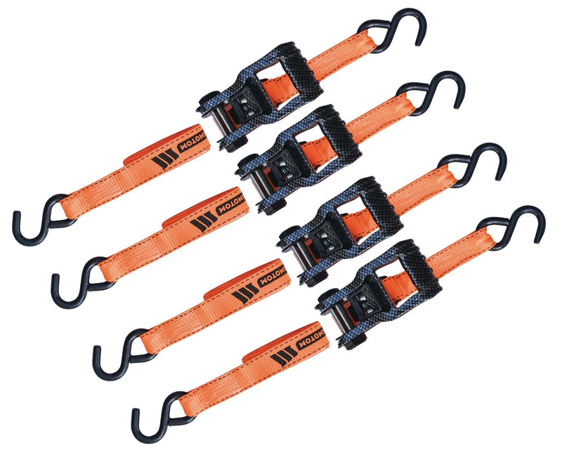 3,000-lb Heavy Duty Ratchet Tie Down Strap, 1.25-in x 14-ft, 4-pk X8O6