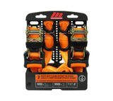 3,000-lb Heavy-Duty Sliding Ratchet Tie Down Straps, 1.25-in x 8-ft, 2-pk T5G0 - product image 2